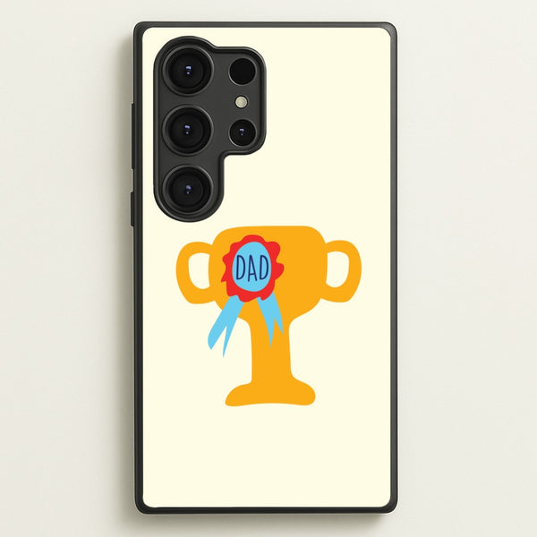 Cartoon Dad Trophy Galaxy S25 Ultra Case