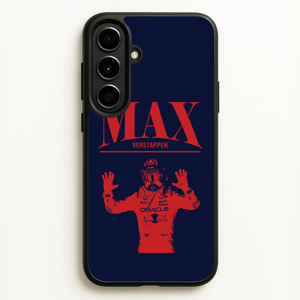 Max Blue And Red Galaxy A56 Case