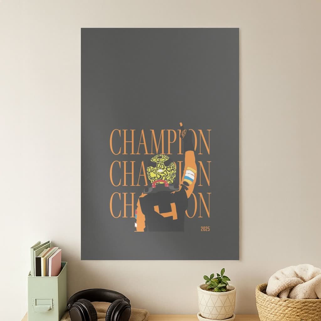 Lando Champion 2025 Poster