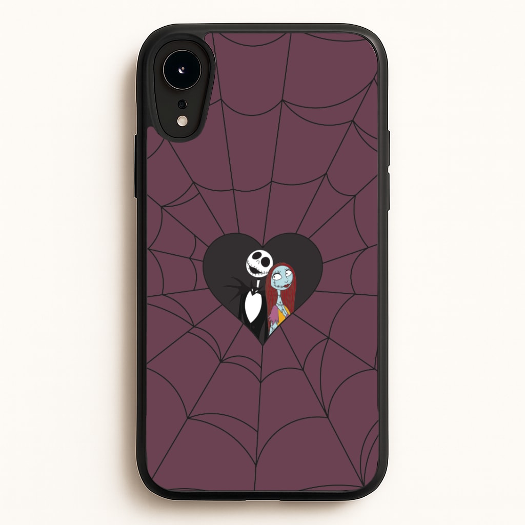 J And S Cobweb Heart iPhone XR Case