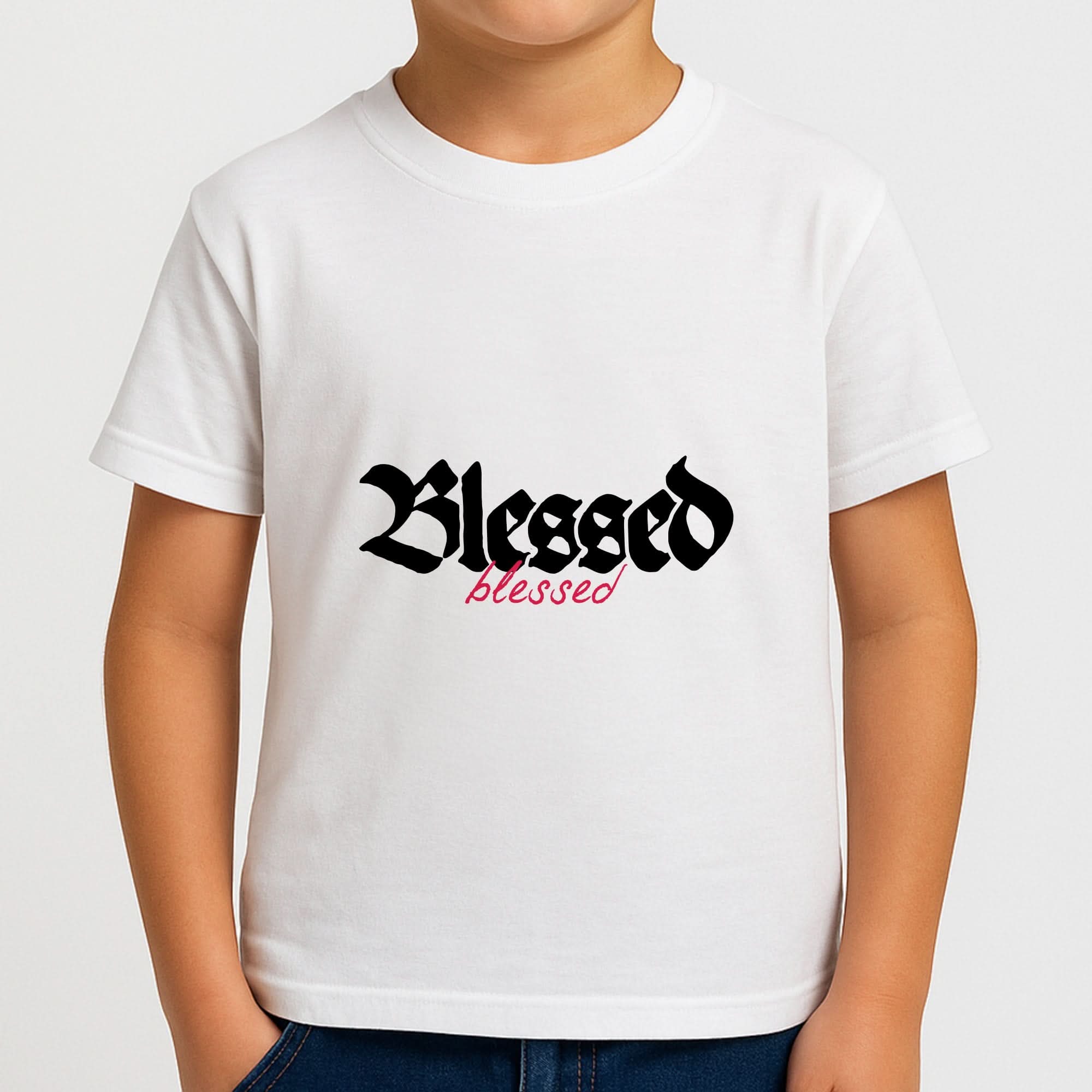 Glitter Blessed Boys T-Shirt