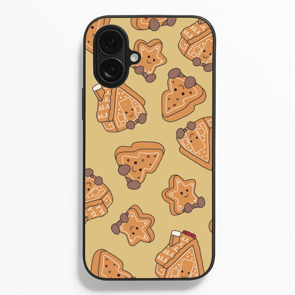 Gingerbread Plushies Pattern iPhone 16 Plus Case