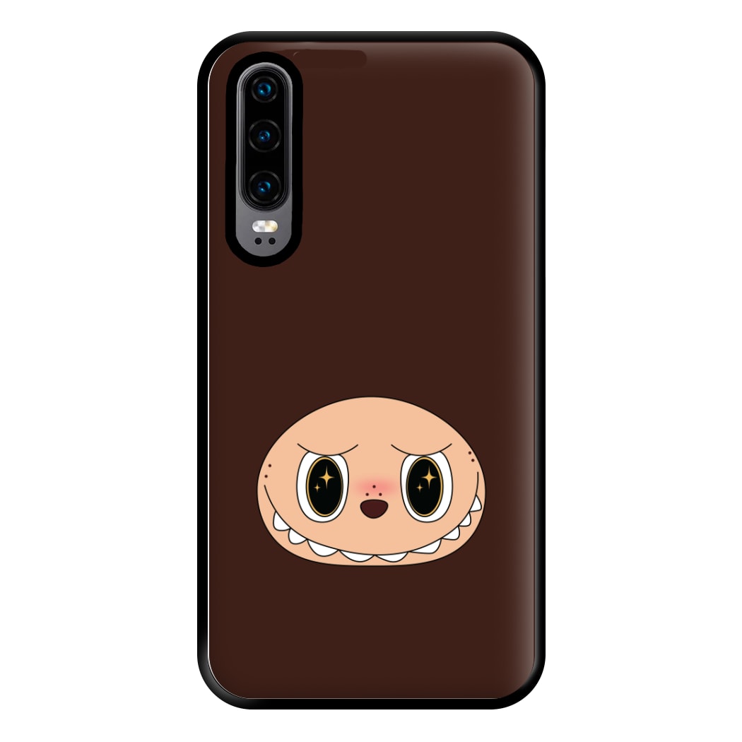 Cute Brown Monster Face Huawei P30 Case