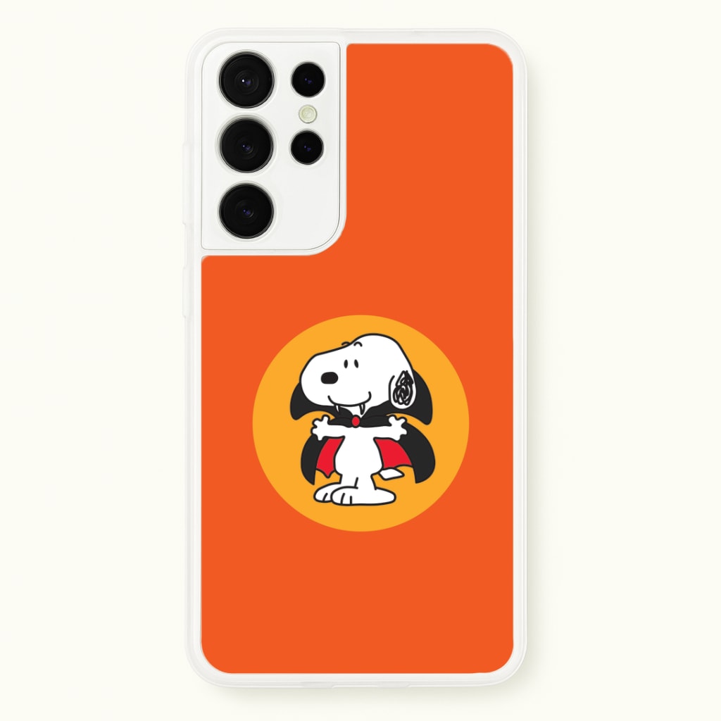 Cartoon Beagle Vampire Galaxy S21 Ultra Case