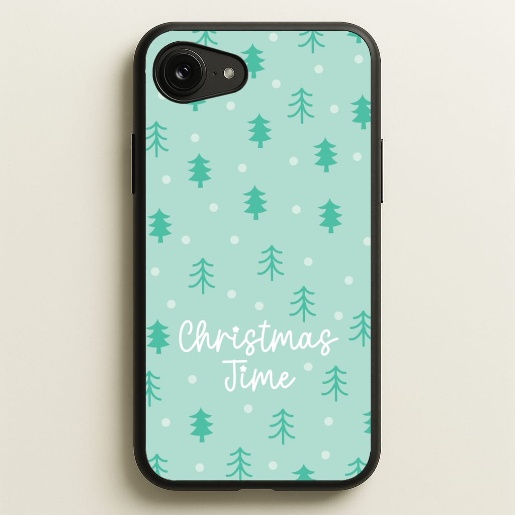Cute Xmas Trees Pattern iPhone 16e Case