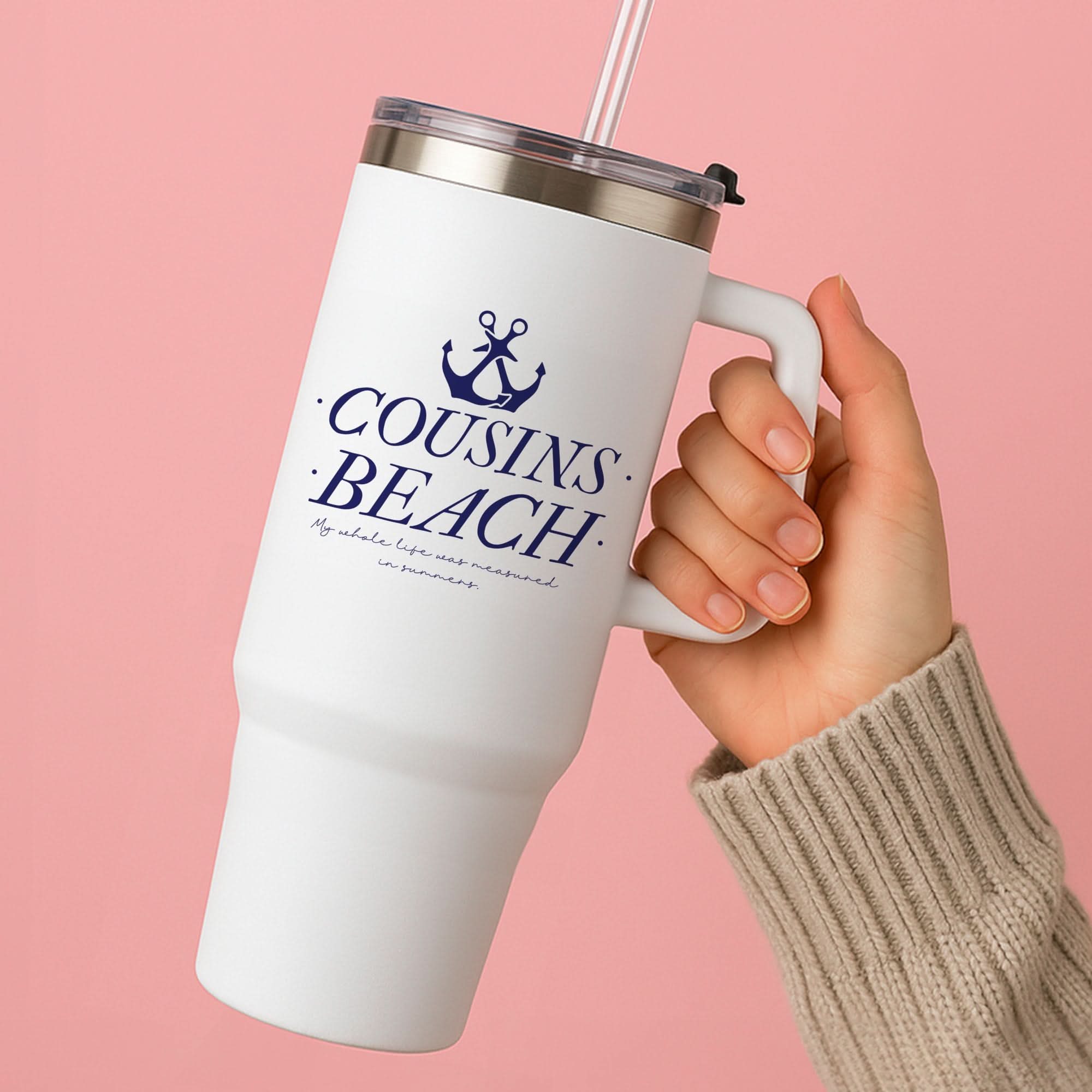 Stripes Cousin Beach Tumbler