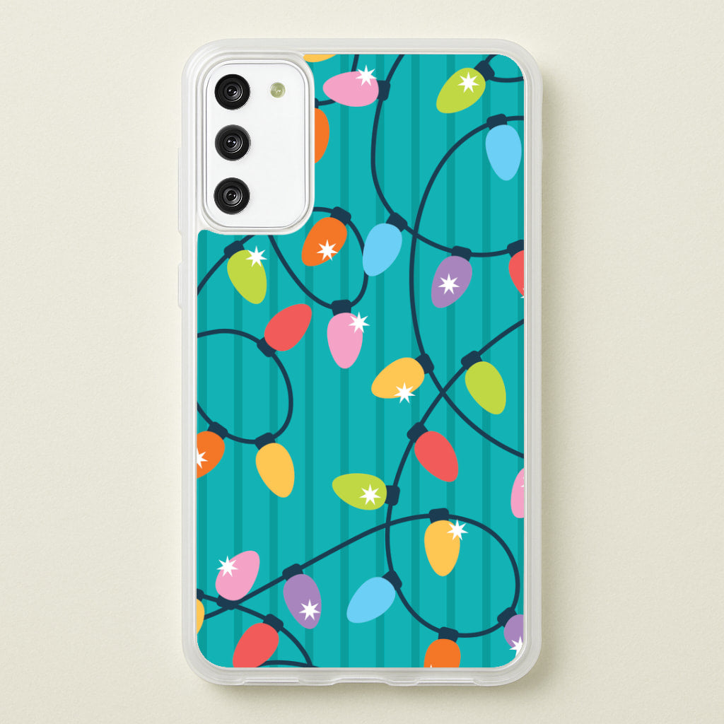 Funky Christmas Lights Pattern Galaxy A41 Case