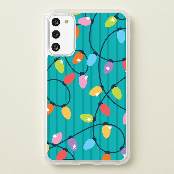 Funky Christmas Lights Pattern Galaxy S20FE Case