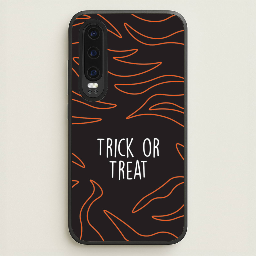 Zebra Print Trick Or Treat Huawei P30 Case