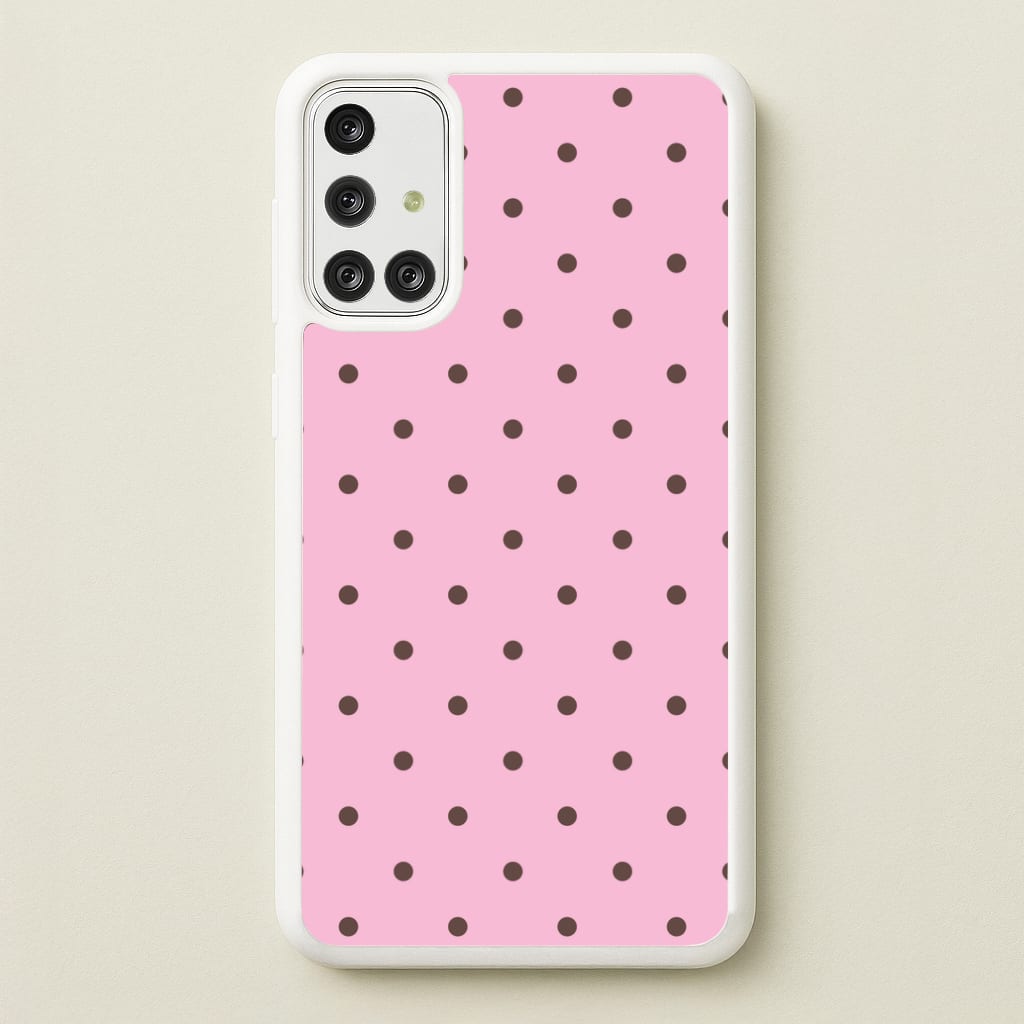 Strawberry Polka Dots Galaxy A71 Case