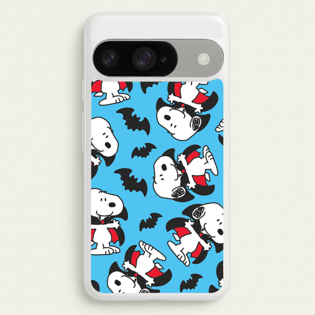 Cartoon Beagle Vampire And Bats Pattern Google Pixel 10 / 10 Pro Case