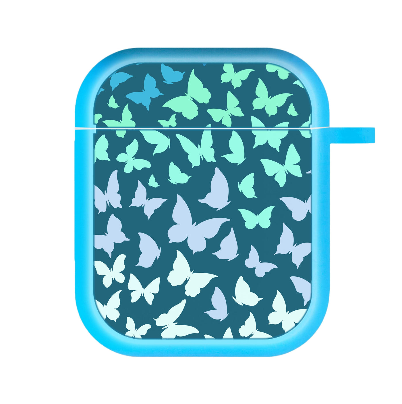 Blue Gradient Butterfly - Butterfly Patterns AirPods Case