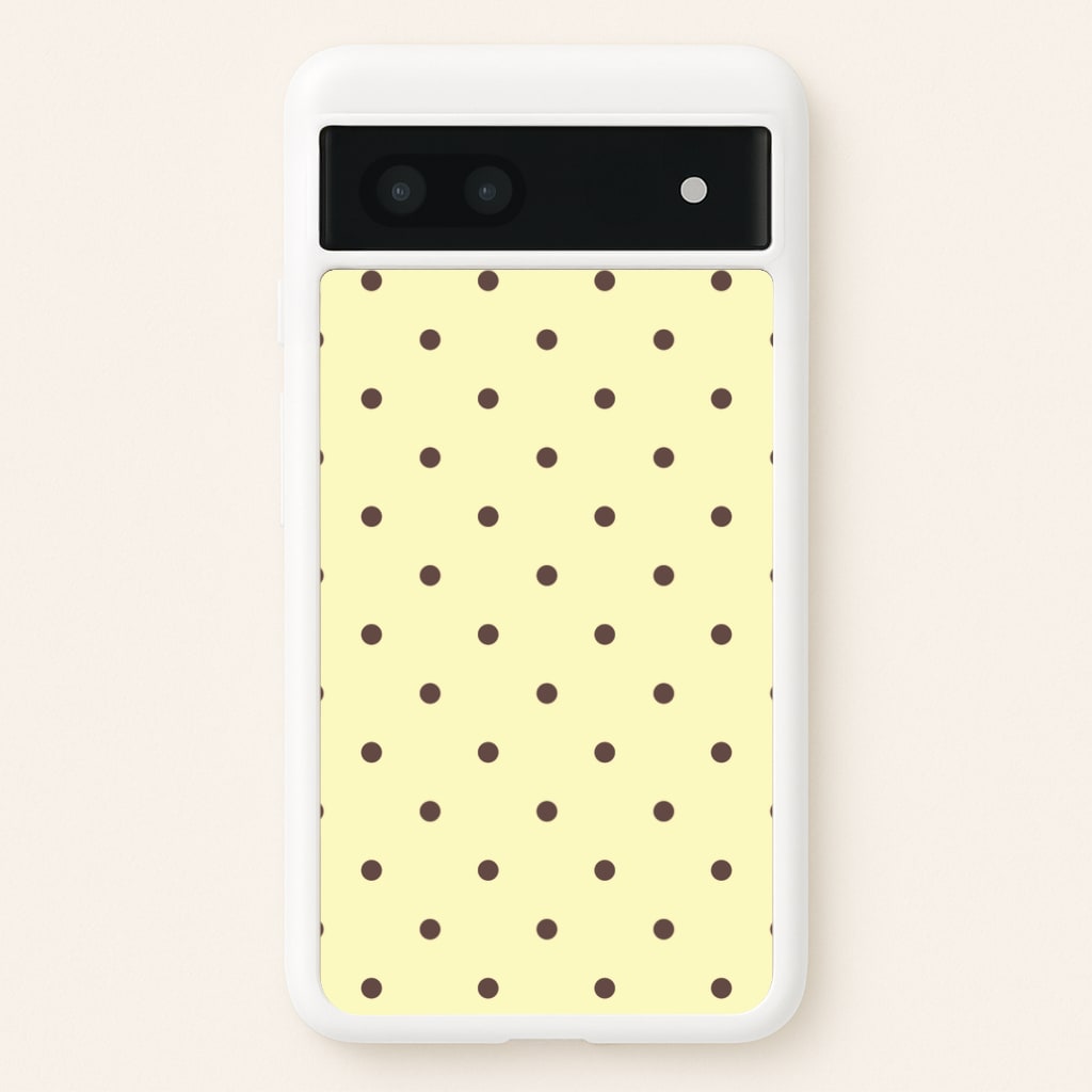 Vanilla & Chocolate Polka Dots Google Pixel 6a Case