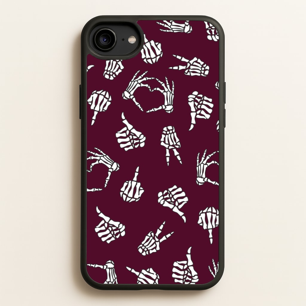 Skeleton Hands Pattern iPhone 6 / 7 / 8 / SE Case