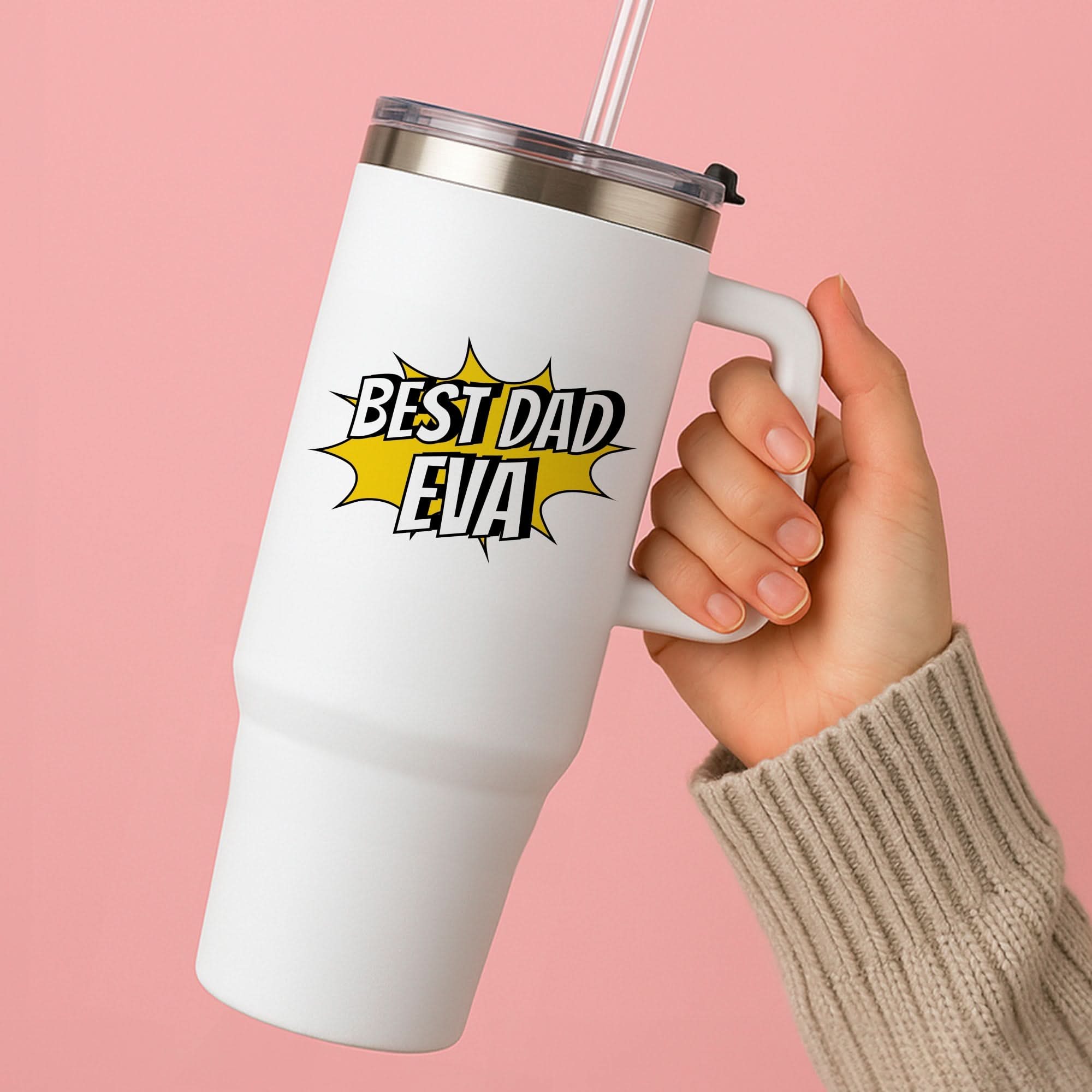 Comic Book Best Dad Eva Tumbler