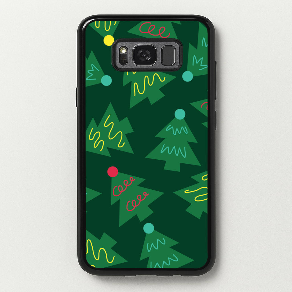 Abstract Christmas Trees Pattern Galaxy S8 Plus Case