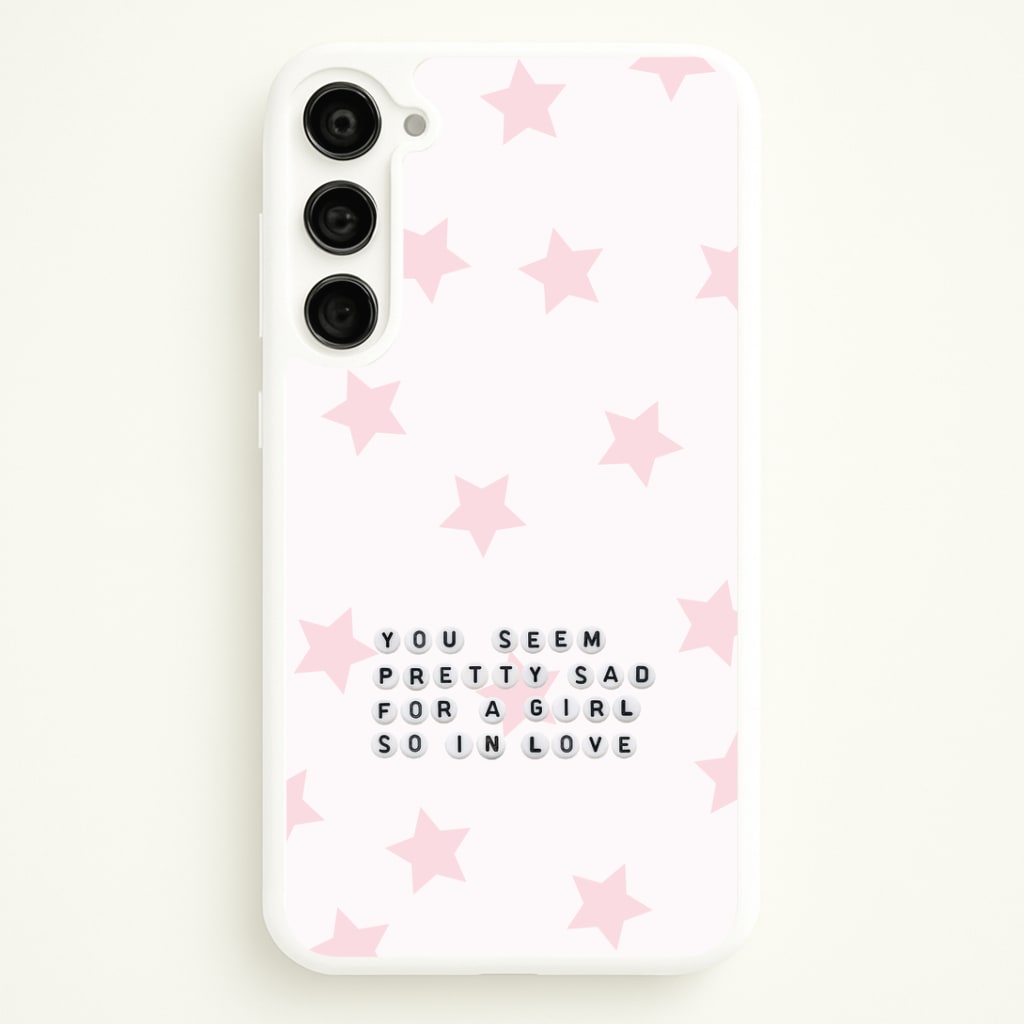 Pretty Sad Letter Beads Galaxy S23 Case