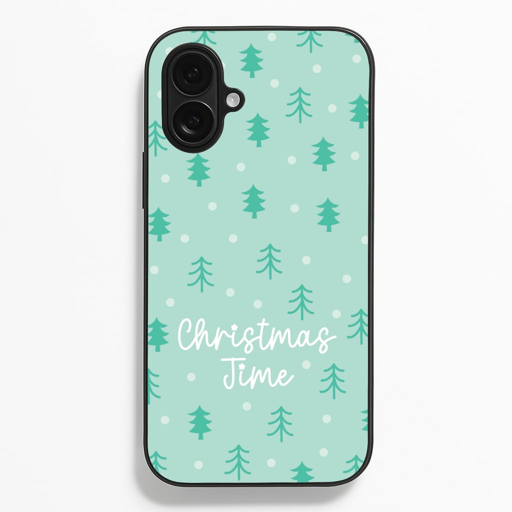Cute Xmas Trees Pattern iPhone 16 Plus Case