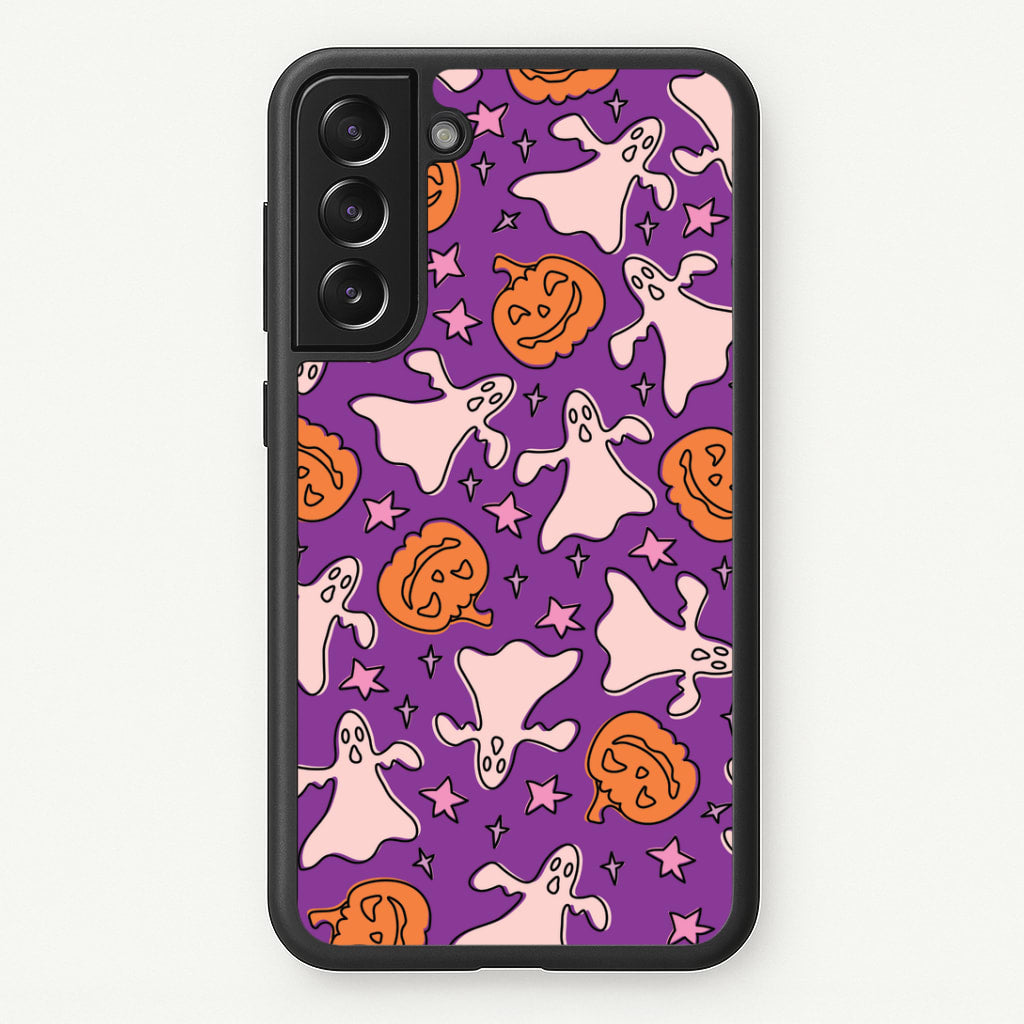 Abstract Halloween Pattern Galaxy S21 Case