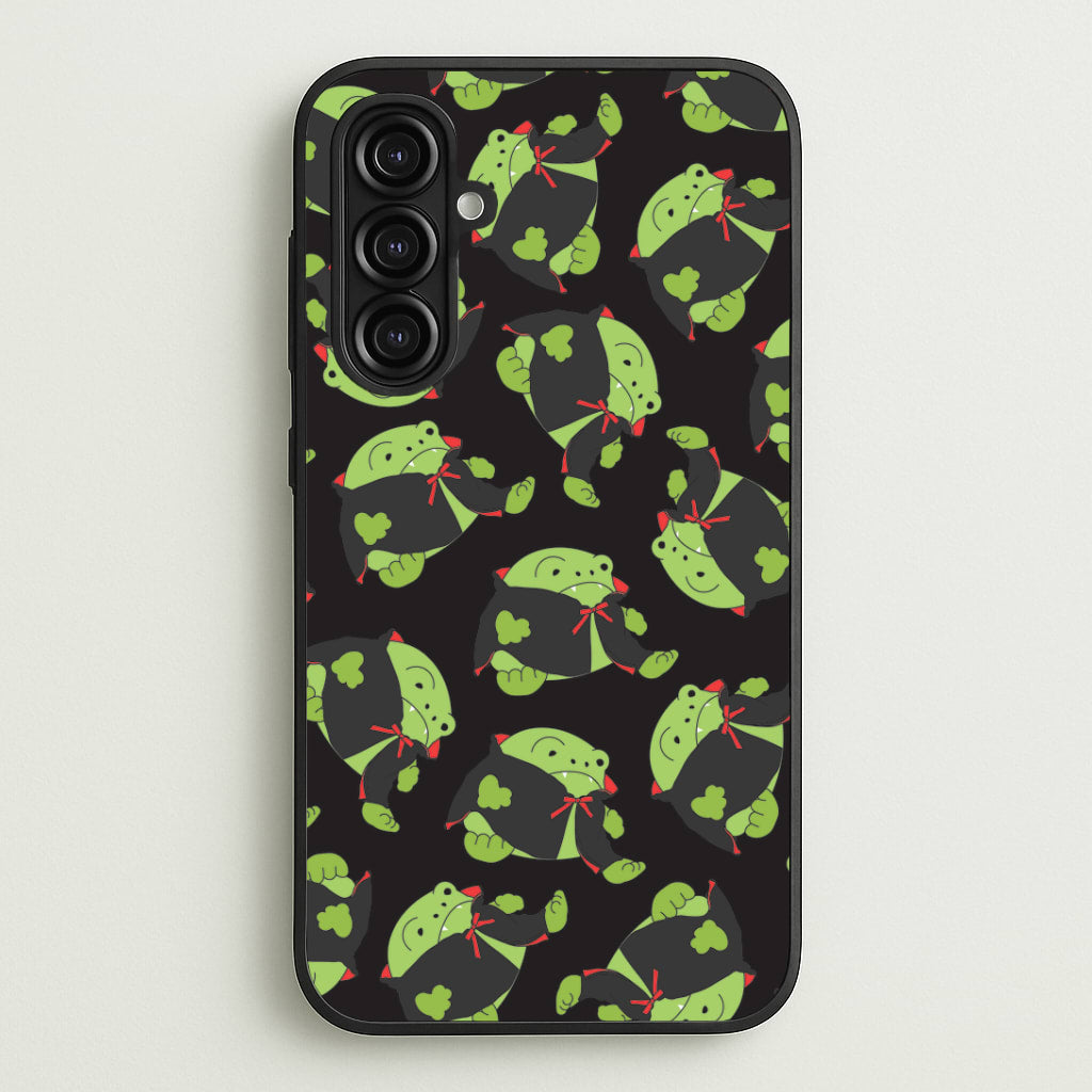 Vampire Frog Pattern - Halloween Galaxy A16 Case