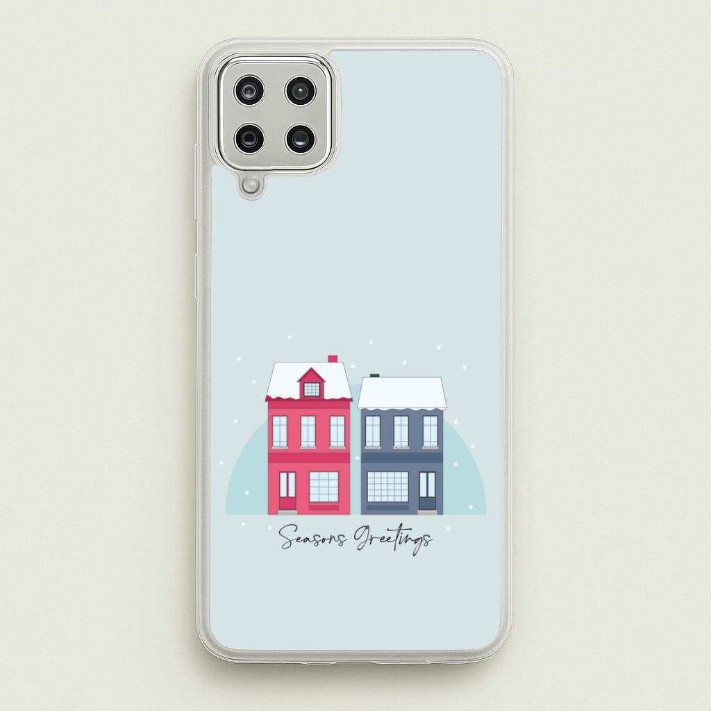 Seasons Greetings Winter Townhouses Galaxy A12 Case