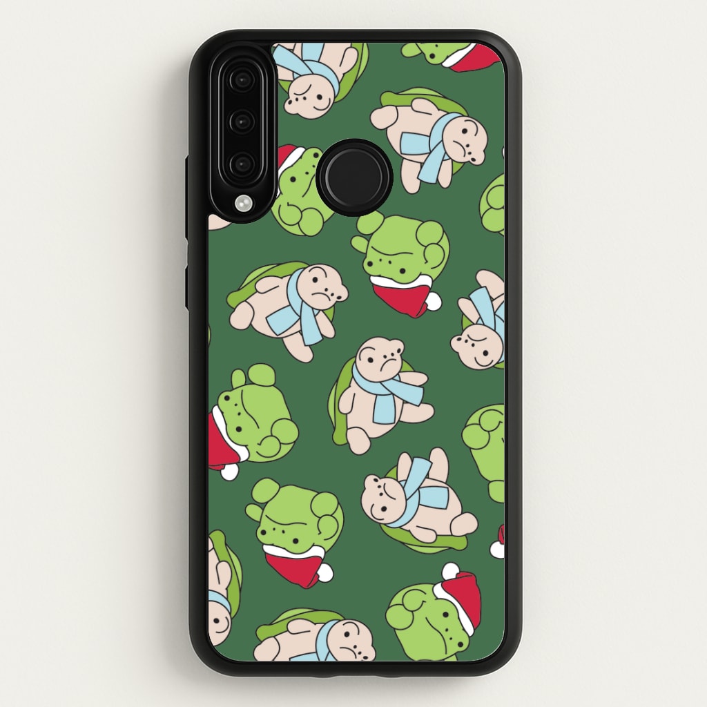 Grumpy Christmas Plushies Pattern Huawei P30 Lite Case
