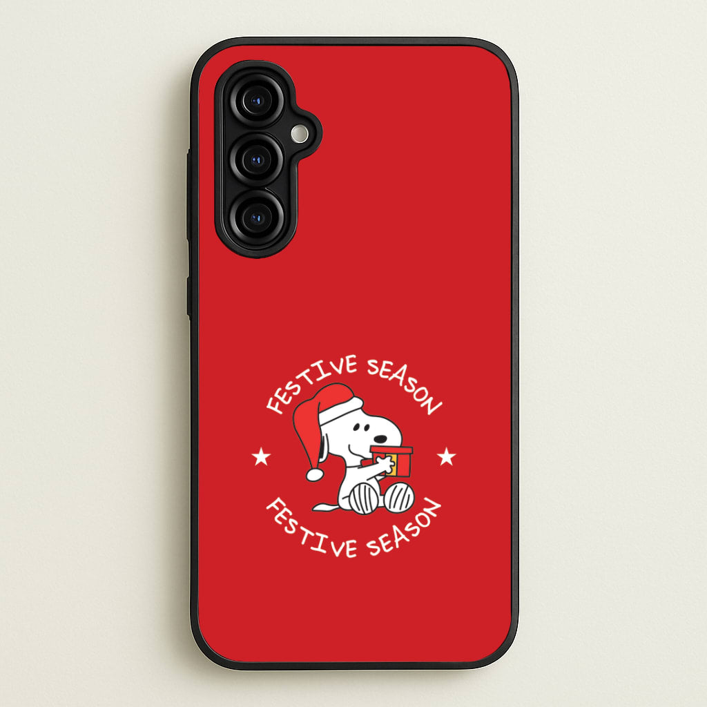 Cartoon Beagle Festive Season Galaxy A54 Case