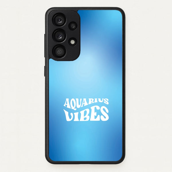 Aquarius Vibes Gradient Zodiac Galaxy A33 Case