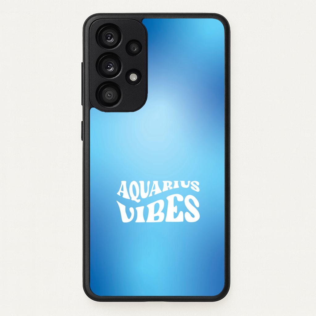 Aquarius Vibes Gradient Zodiac Galaxy A53 Case