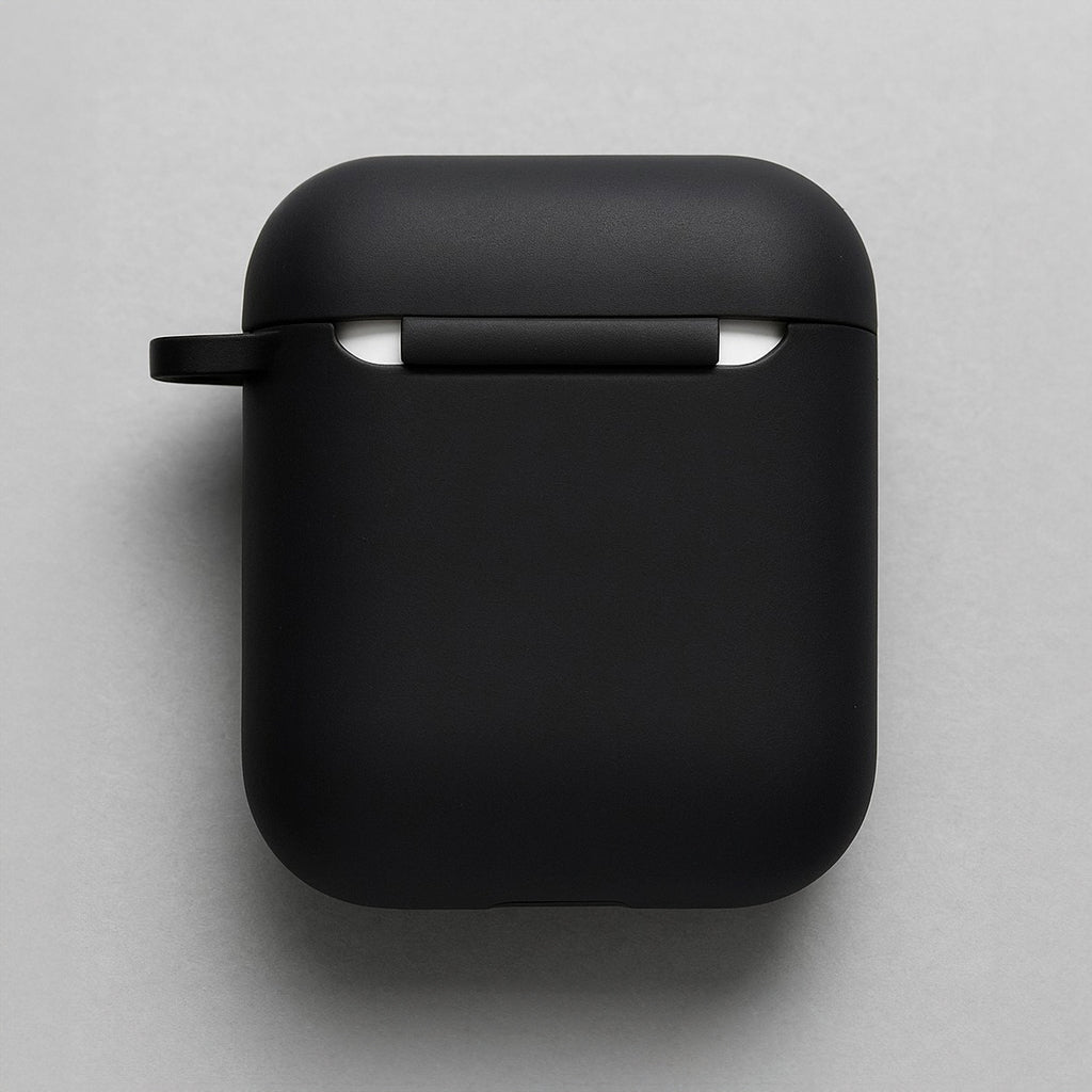 Droopy Ghost Pattern Black AirPods Case