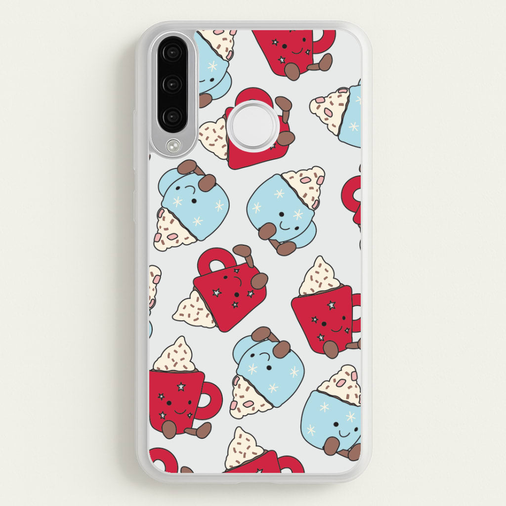 Christmas Drinks Plushies Pattern Huawei P30 Lite Case