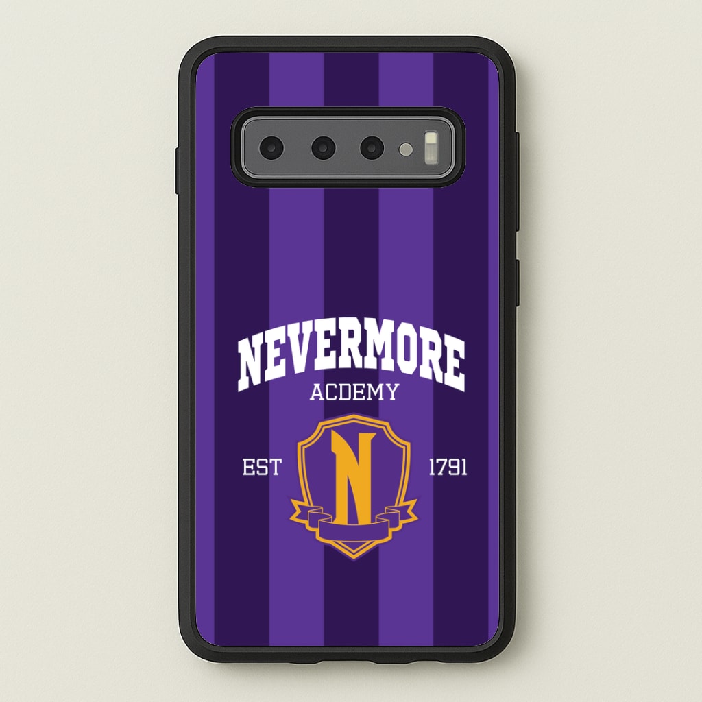 Addams Academy Purple Galaxy S10 Plus Case