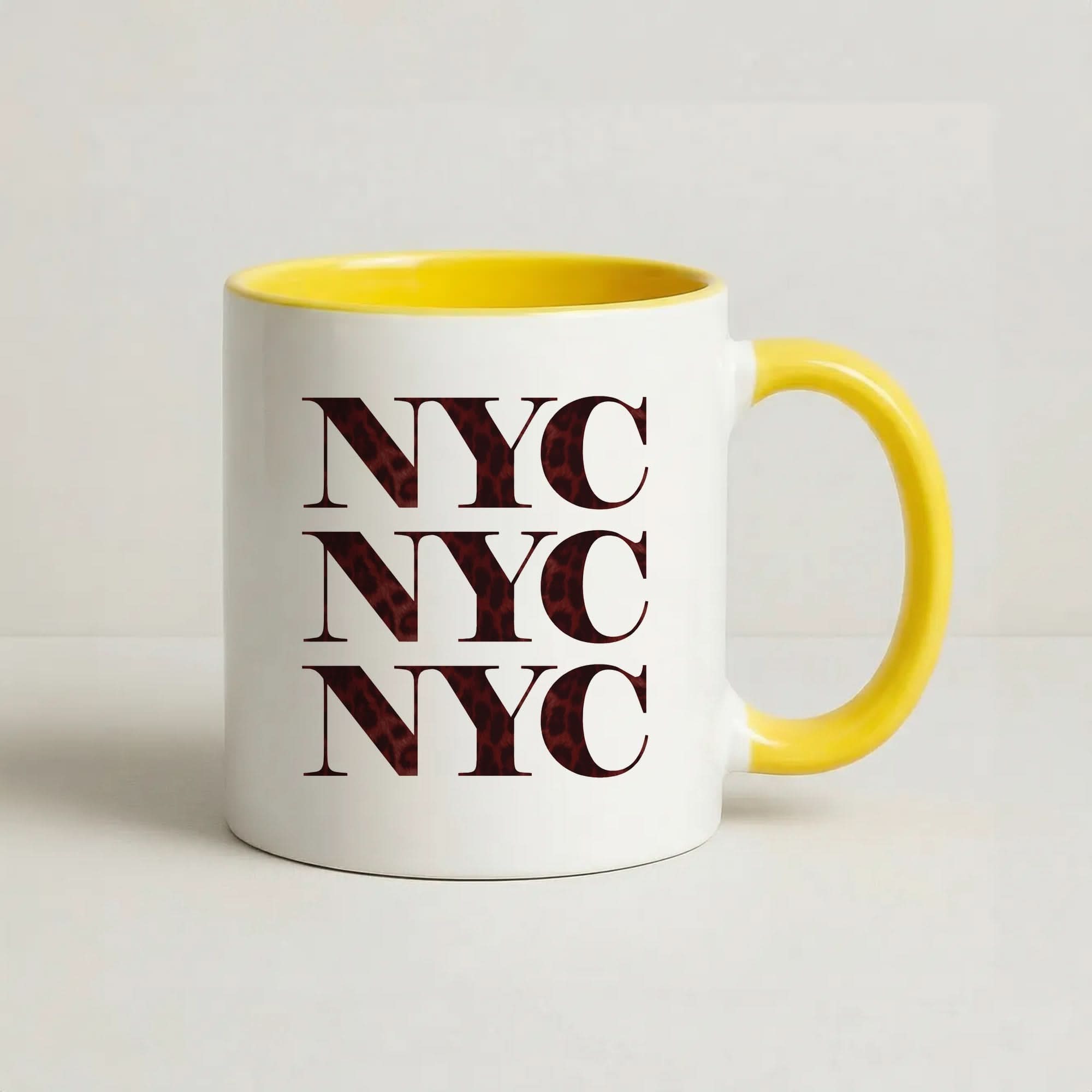 Fifth Avenue Yellow Mug