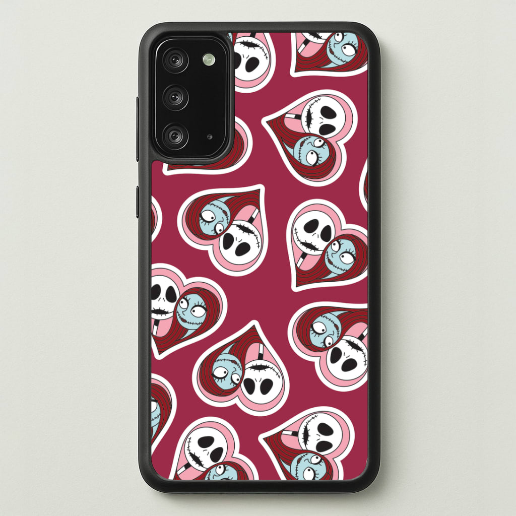 J And S Heart Pattern Galaxy Note 20 Case