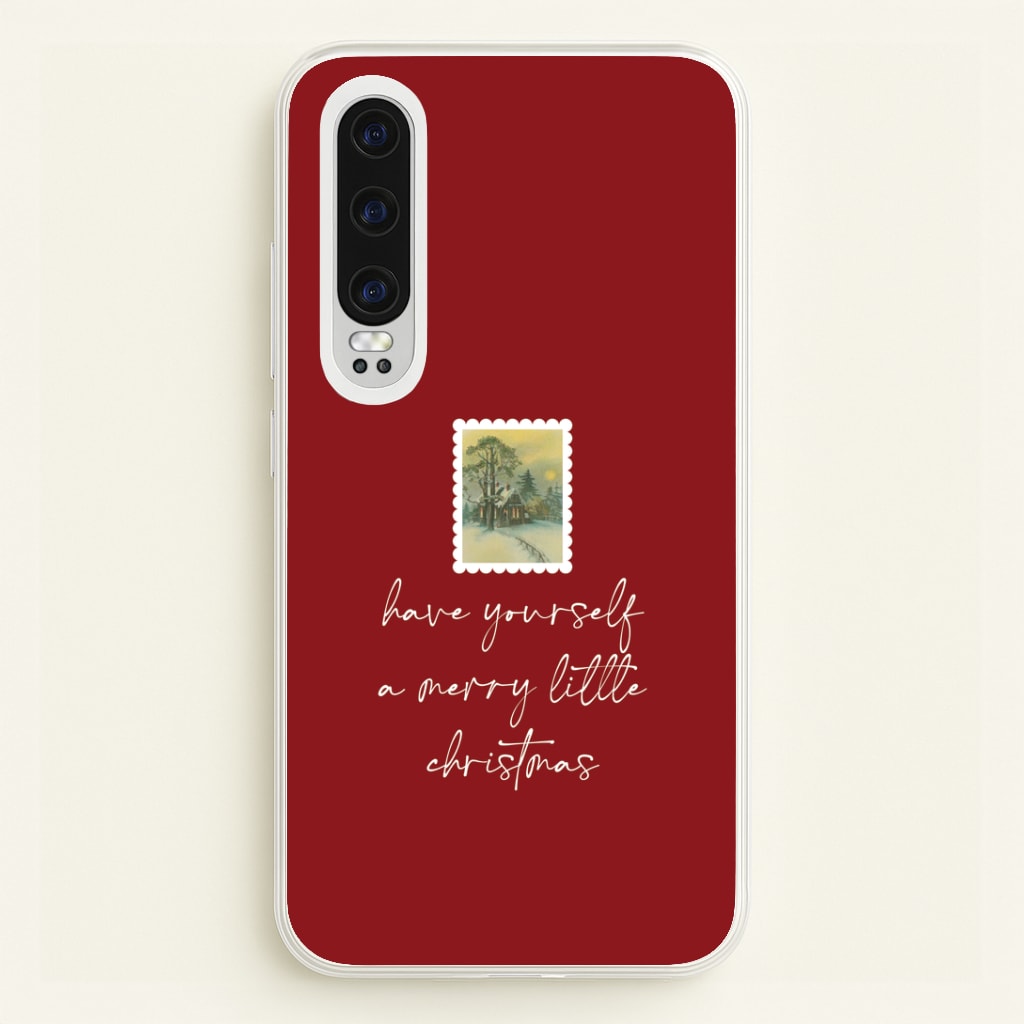 A Merry Little Christmas Stamp Huawei P30 Case