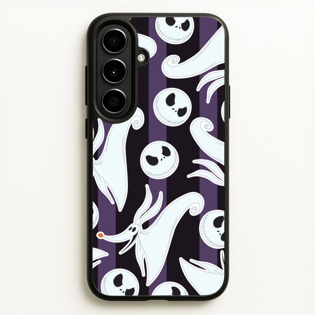 Skeleton Dog And Face Pattern Galaxy A56 Case