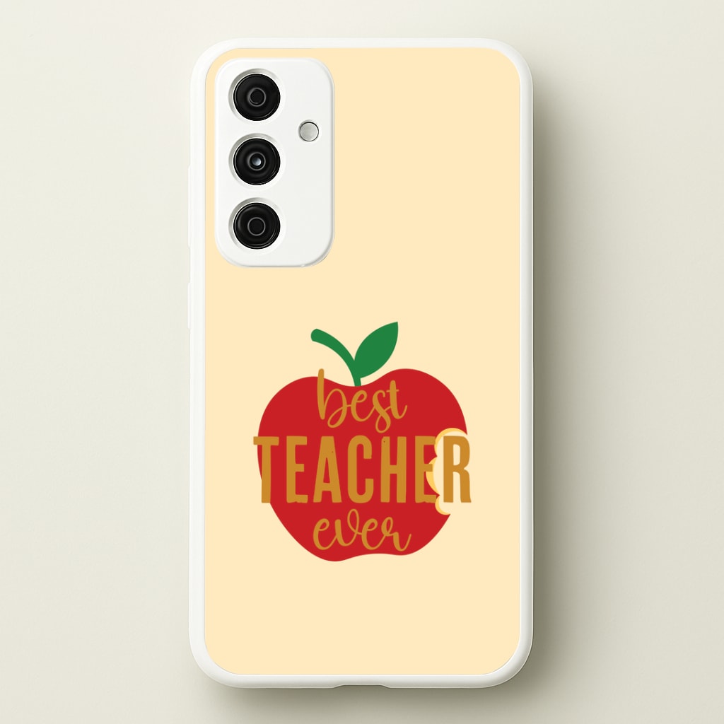 Apple Best Teacher Ever Galaxy A35 Case