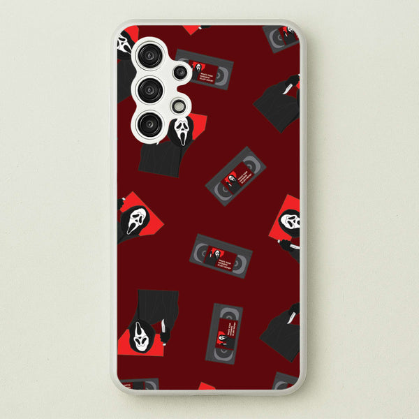 VHS & Ghostface Pattern Galaxy A13 Case