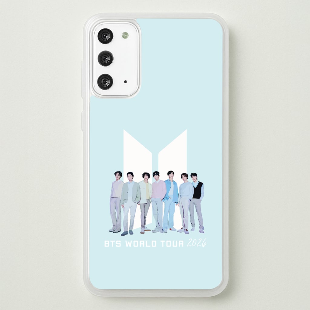 K-Pop Band Tour Pastel Blue Galaxy Note 20 Case