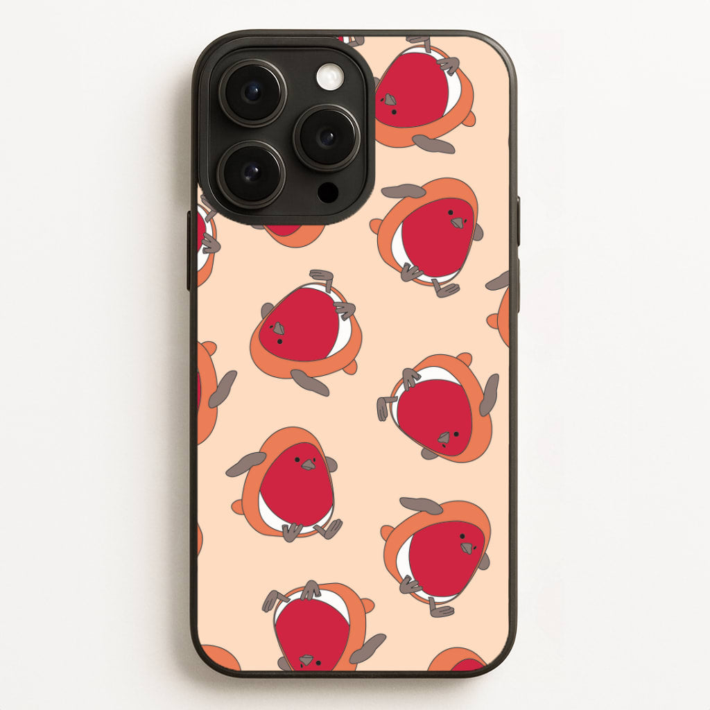 Christmas Robin Plush Pattern iPhone 12 Pro Max Case