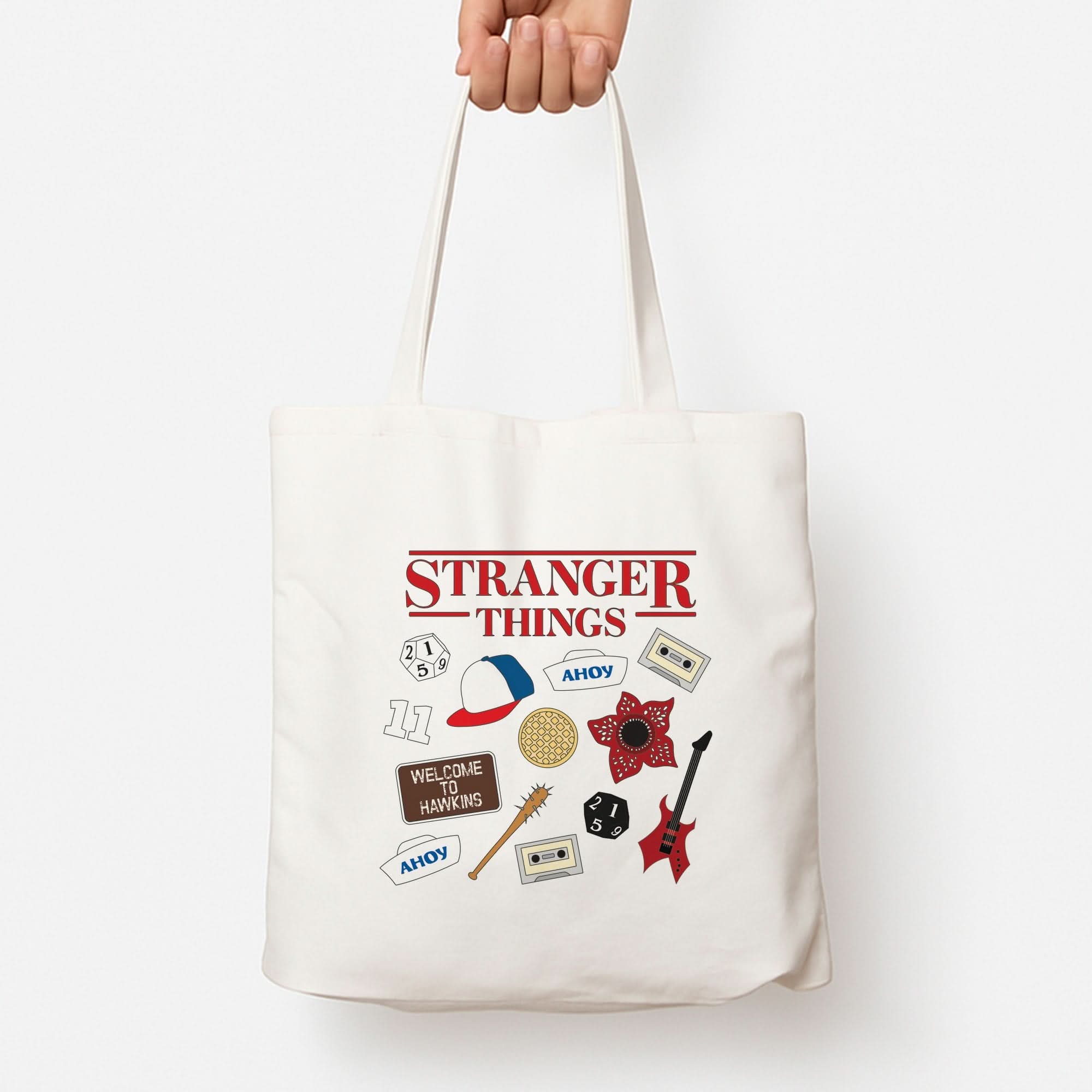 Stranger Things Cartoon Icons Tote Bag