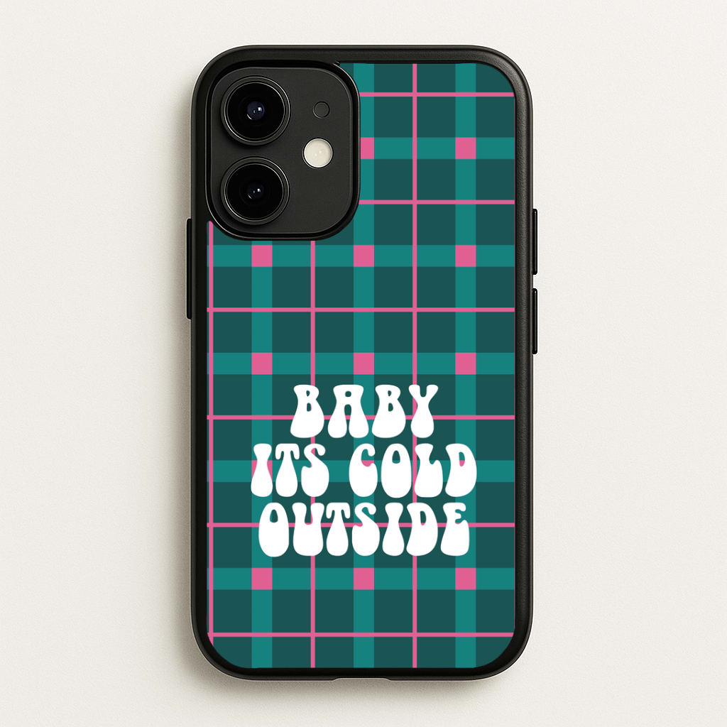 Baby It's Cold Outside Tartan iPhone 12 Mini Case