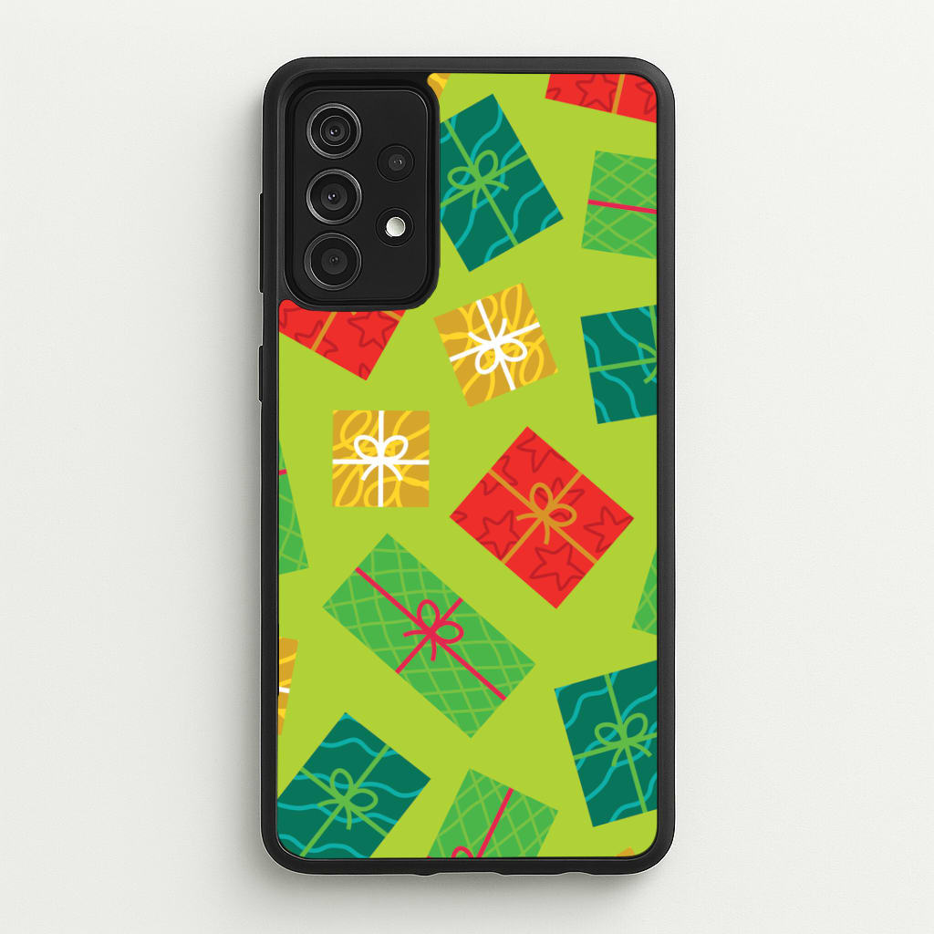Colourful Abstract Christmas Presents Pattern Galaxy A52 / A52s Case