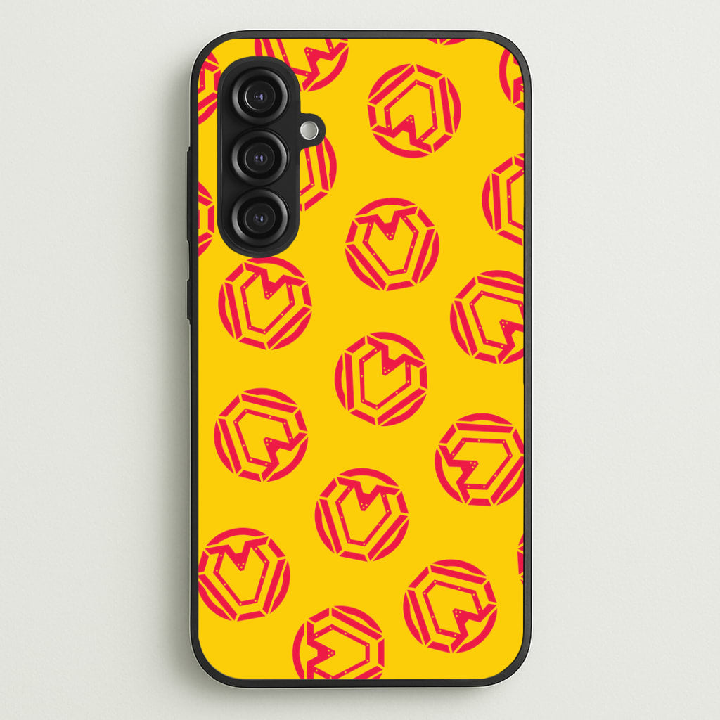 Metal Heart Pattern Galaxy S23FE Case
