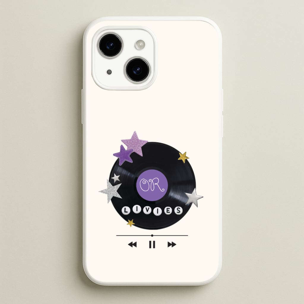 Amethyst Vinyl Scrapbook iPhone 14 Plus Case