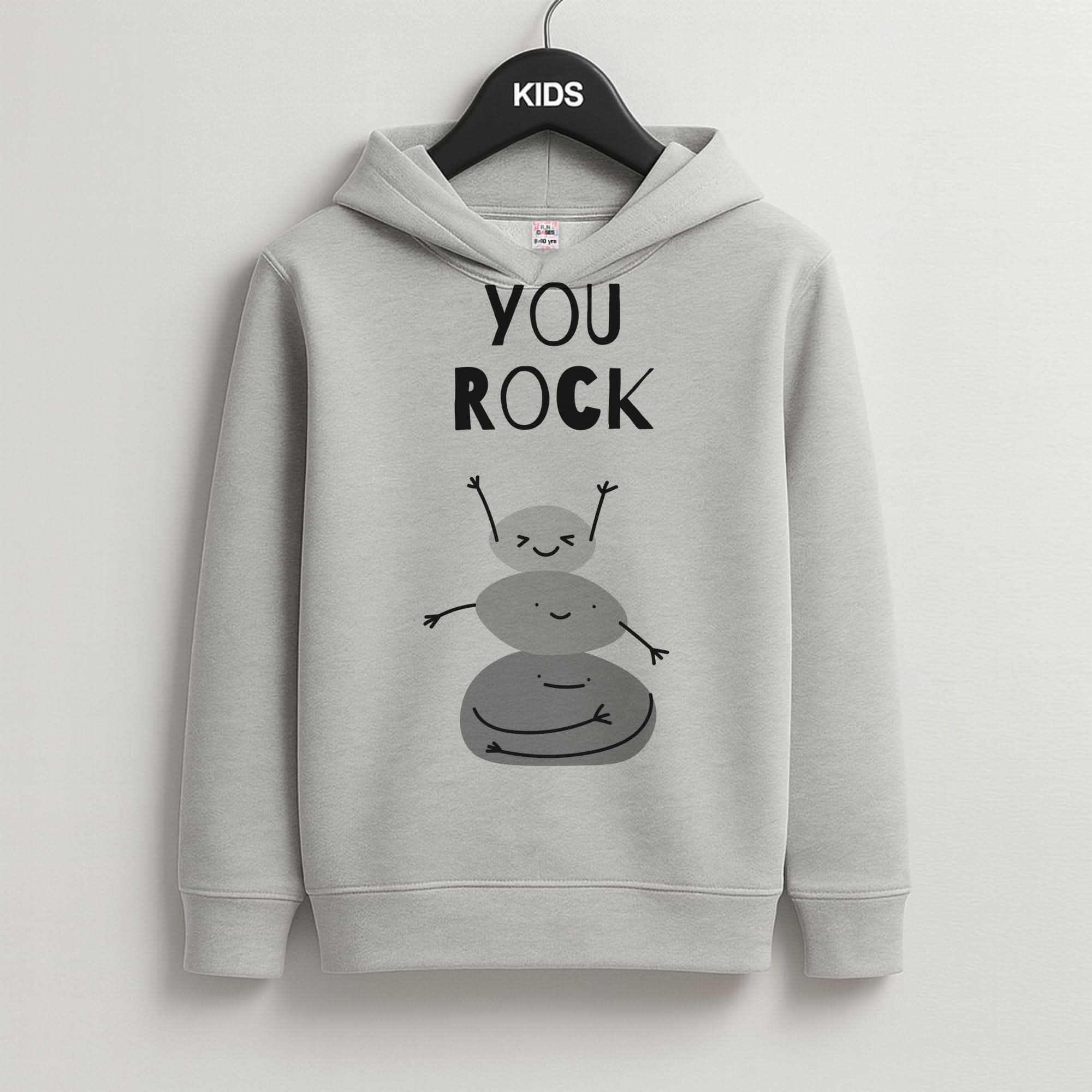 You Rock Grey Kids Hoodie