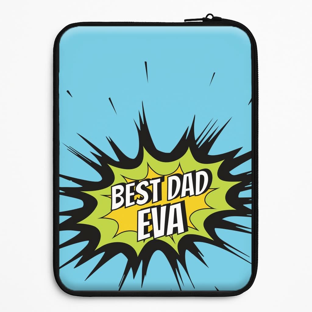 Comic Book Best Dad Eva Laptop Sleeve