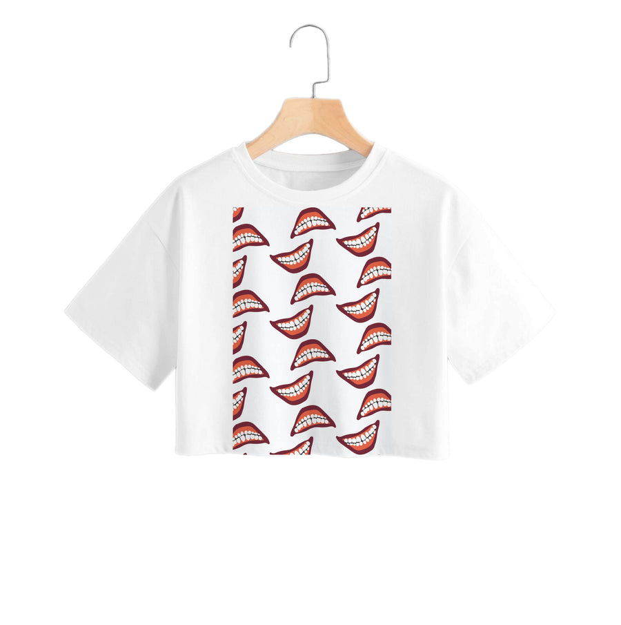 Mouth Pattern - American Horror Story Crop Top