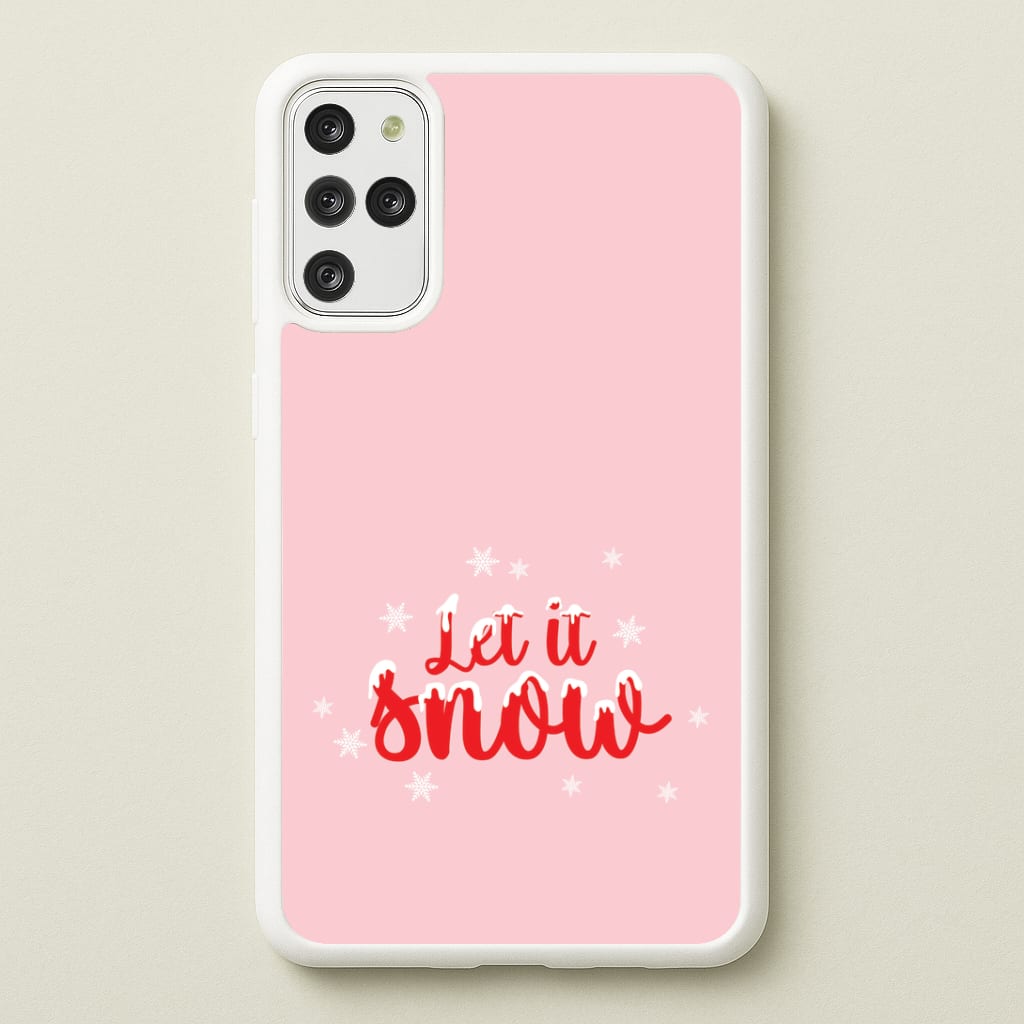 Let It Snow Snowflakes Galaxy S20 Plus Case
