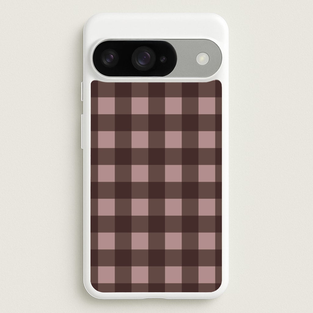 Chocolate Gingham Google Pixel 10 / 10 Pro Case